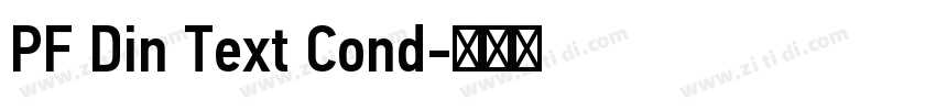 PF Din Text Cond字体转换